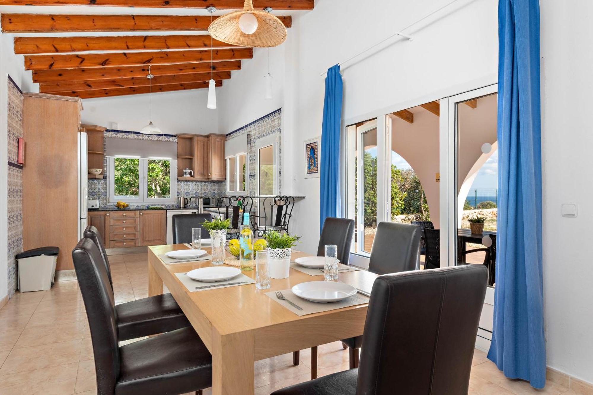 Villa Panorama Cala En Porter  Ruang foto